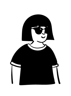 Illustration of Nia Okafor in sunglasses